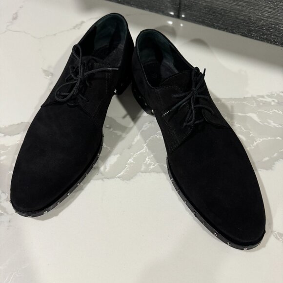 JIMMY CHOO Mens Axel Black Suede Studded Oxfords Size EU 44/ US 11 main image 7